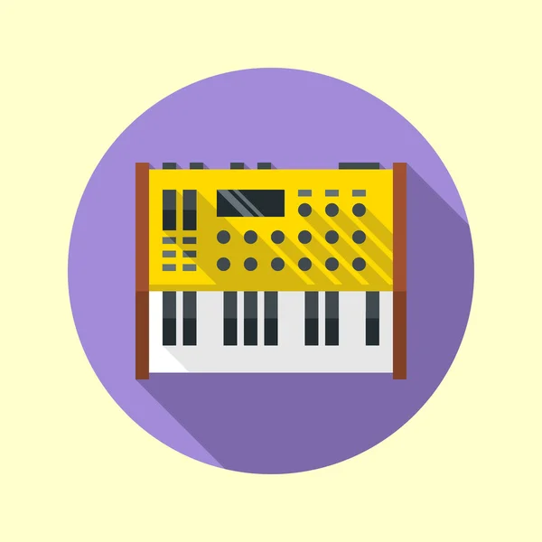 Analoge synthesizer pictogram. — Stockvector