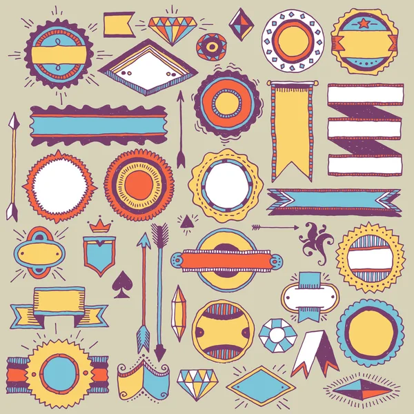 Design elements and badges — Stock Vector