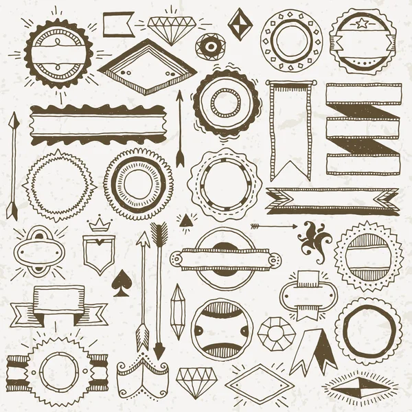 Elementi di design e distintivi — Vettoriale Stock