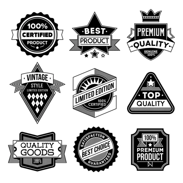 Vintage badges — Stock Vector
