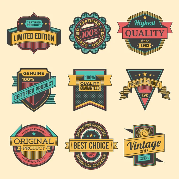 Badges vintage — Image vectorielle