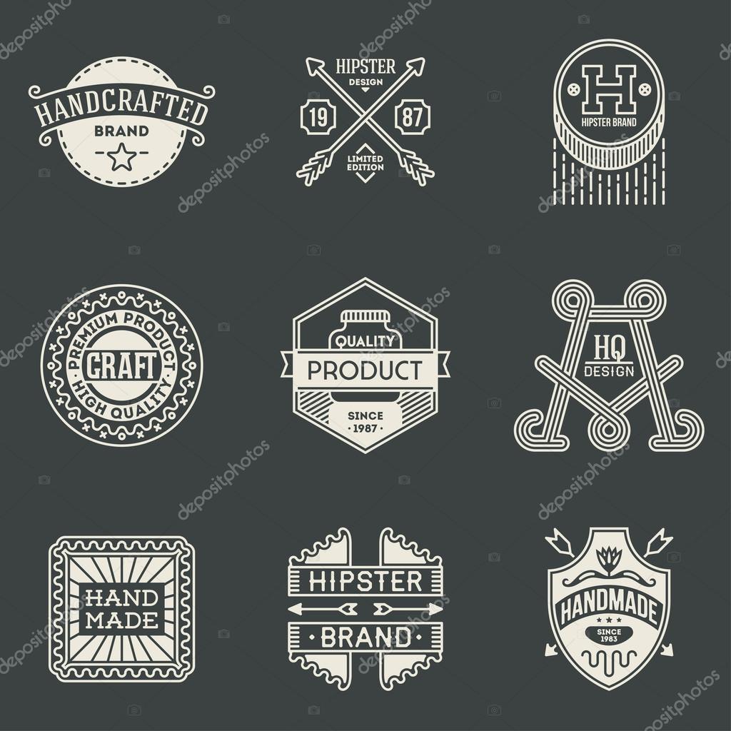 Retro logotypes set Stock Vector by ©Sashatigar 62852431
