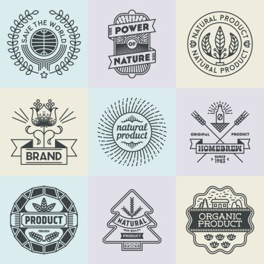 Logotype doğal ürün seti.