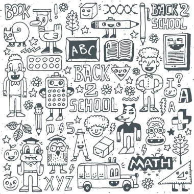 Okula dönüş çizim seti