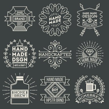 Retro tasarım lüks Insignias