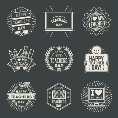 Happy Teachers Day assorted  insignias