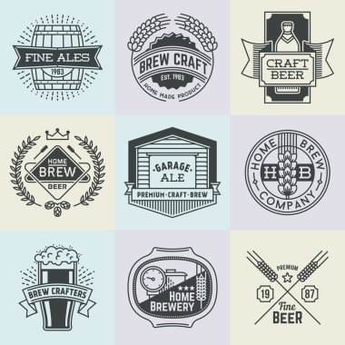 art logotypes home brewery set