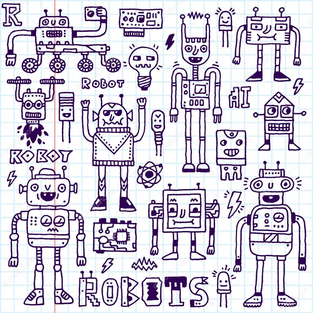 Robots,Electrical, Circuits, Microschemes.