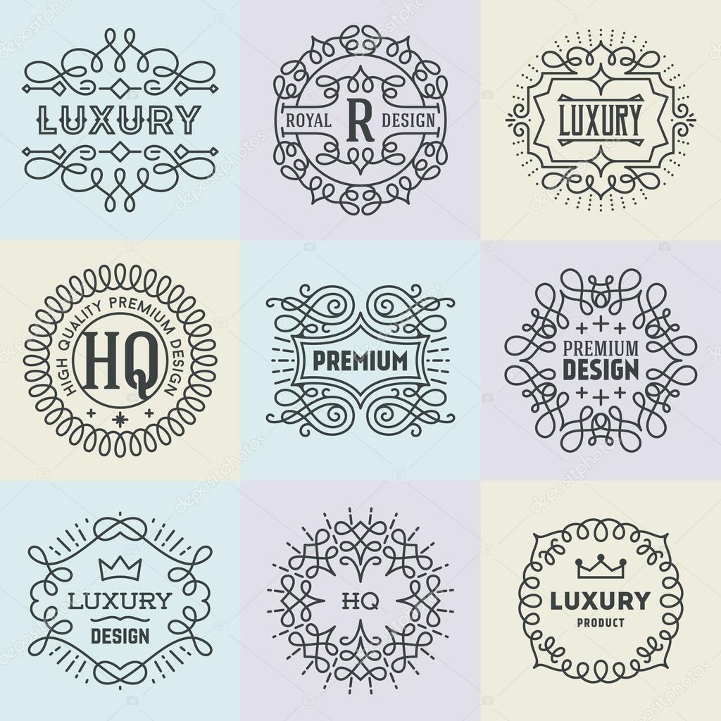 Retro Design Luxury Insignias