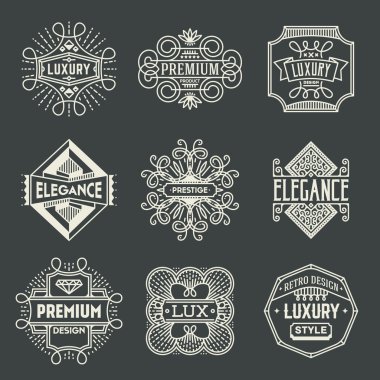 Retro tasarım zerafet Logotype