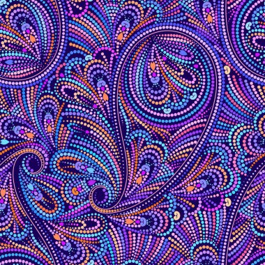 Kusursuz renkli noktalı desen- desenli