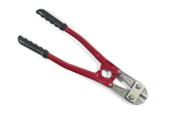 Red Bolt Cutter Isolated On White Background — Stock Photo, Image