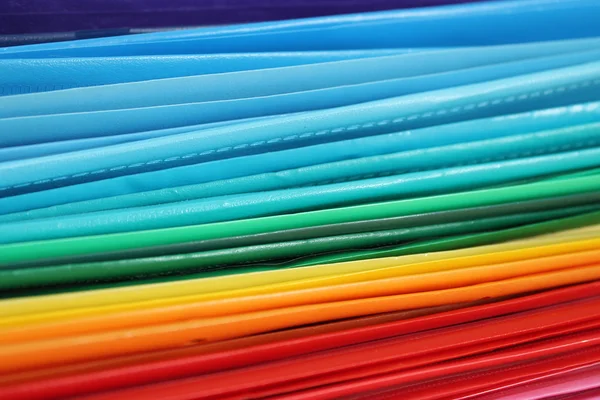 A pile of multicolored folders — Stock Photo, Image