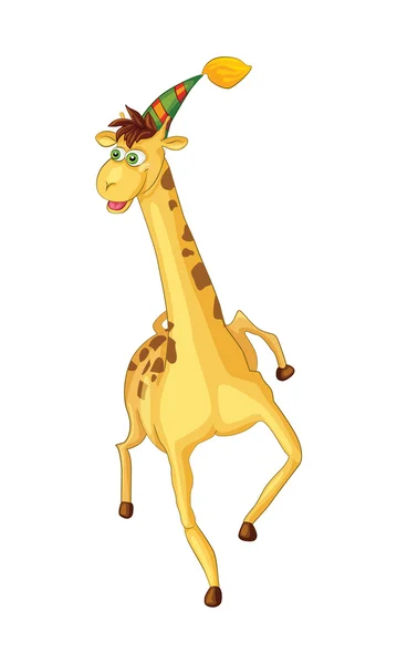 Fröhliche Giraffe — Stockvektor