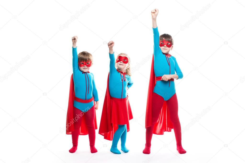 Kids superheroes. Idea.