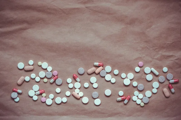 Des pilules. Contexte médical — Photo