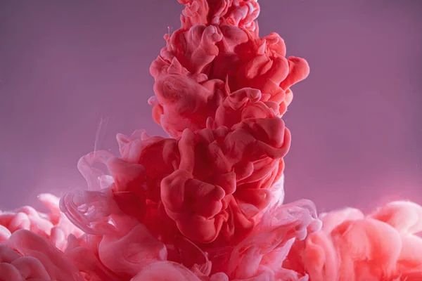 Inchiostro Rosso Rosa Acqua Fondo Colore Liquido Arte Fluida — Foto Stock