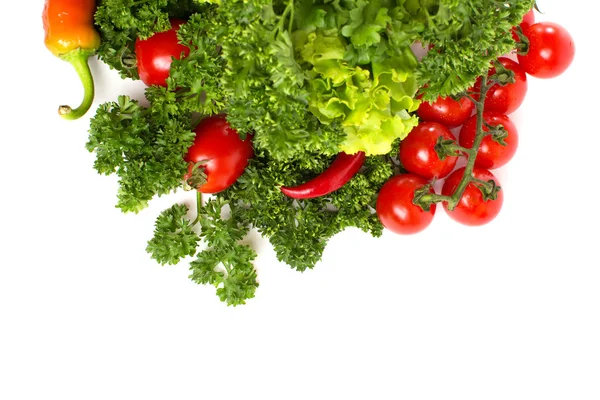 Vegetables isolated on a white background — Stock Photo, Image