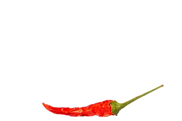 Dried Hot Chili Peppers Isolated on White Background — Stock Photo, Image