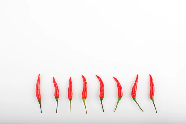 Chili peppers on a white background. — Stock Photo, Image