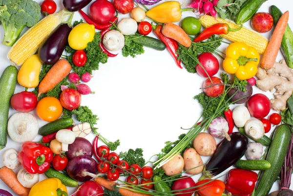 Cercle légumes frais . — Photo