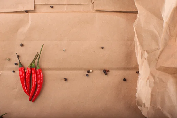 Poivrons colorés Mélanger avec du piment rouge . — Photo