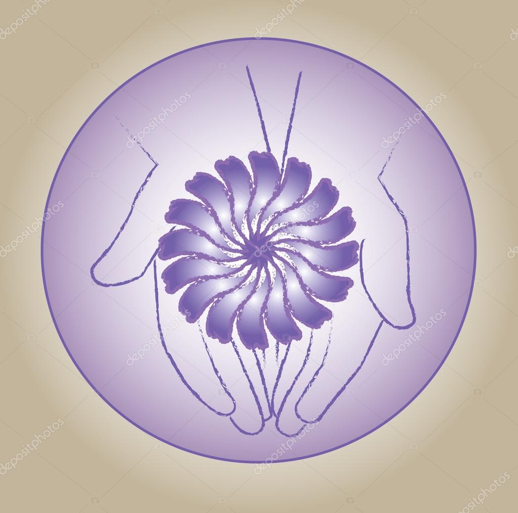 Drawings Hand Flower Flower Hand Draw Design Free Stock