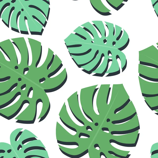 Tropiska gröna blad — Stock vektor