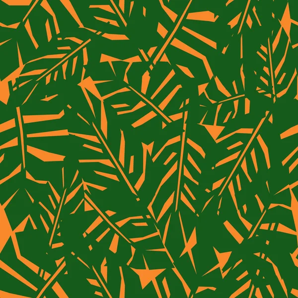 Foglie tropicali verdi — Vettoriale Stock