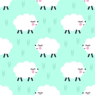 Gülümseyen koyun hayvanlar 