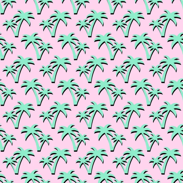 夏季热带棕榈树 — 图库矢量图片