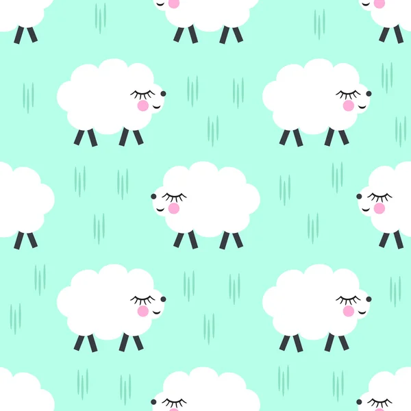 羊動物の笑顔 — ストックベクタ