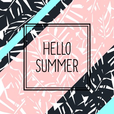 parlak tropik yapraklar