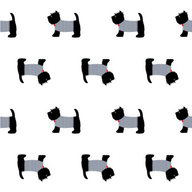 İskoç korkunç bir denizci t-shirt Dikişsiz desen.