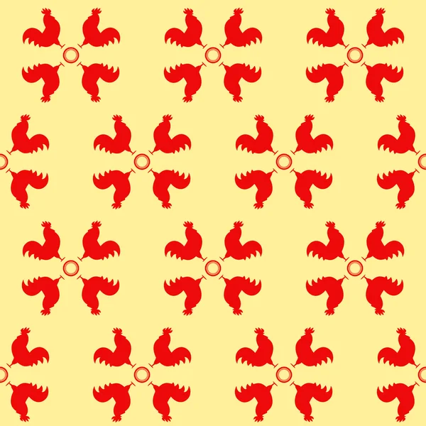 Kinesiska Zodiac Year of the Rooster design. — Stock vektor