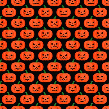 Cadılar Bayramı arka plan. Dikişsiz kabak desen.