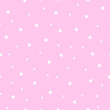 Bebek pembe arka plan üzerinde sorunsuz yıldız şekli.