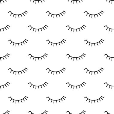 Kapalı gözlerle soyut desen.