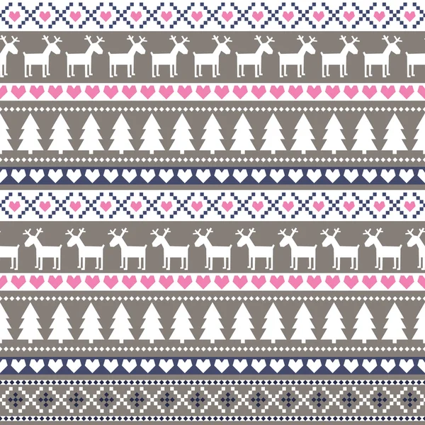 Christmas and New Year seamless pattern — Stock Vector