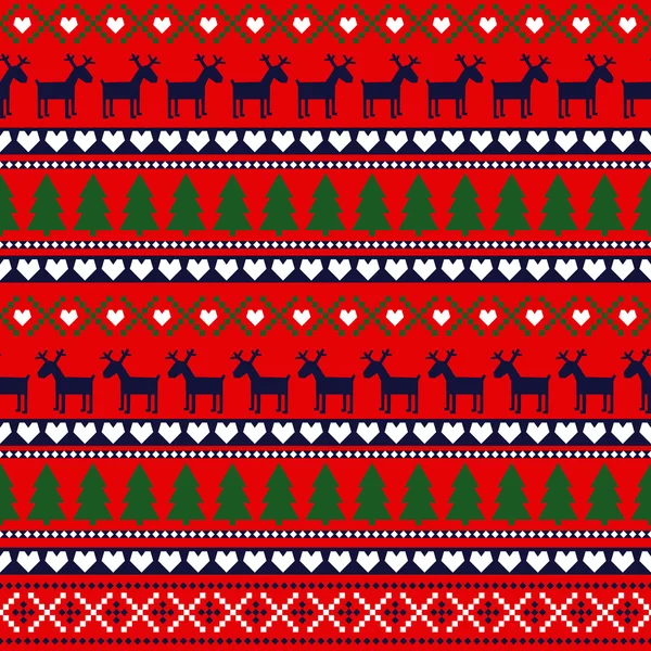 Christmas and New Year seamless pattern — Stock Vector
