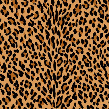 Leopard animal seamless pattern clipart