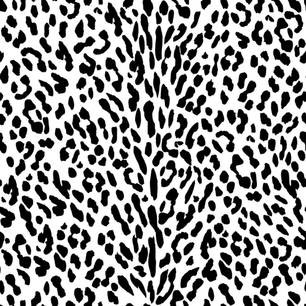 Zwart-wit leopard achtergrond. — Stockvector