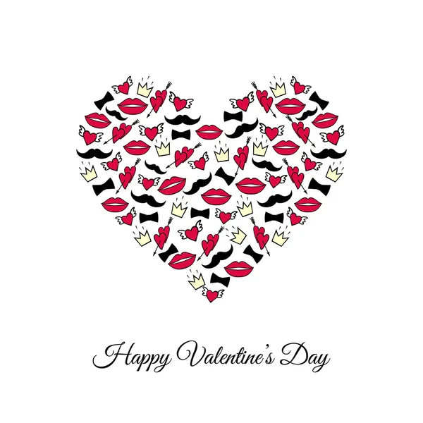 Valentine's Day Card — Stock Vector