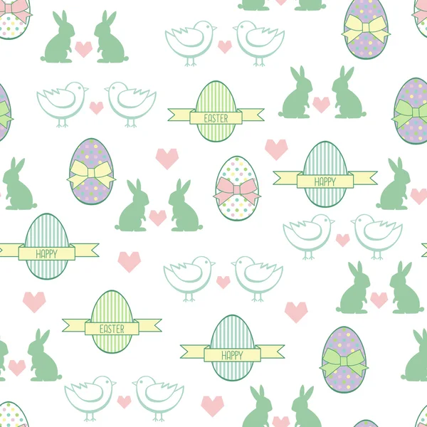 Motif de Pâques sans couture — Image vectorielle