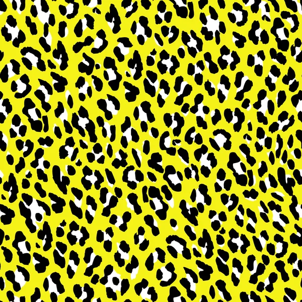 Estampado de leopardo de piel amarilla — Archivo Imágenes Vectoriales