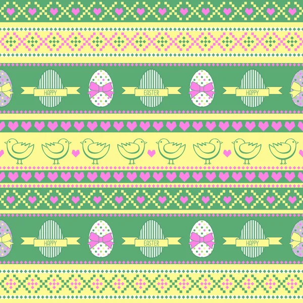 Seamless Easter pattern. — Stock Vector