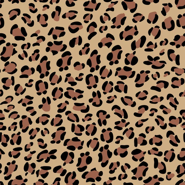 Textura de leopardo sem costura . — Vetor de Stock