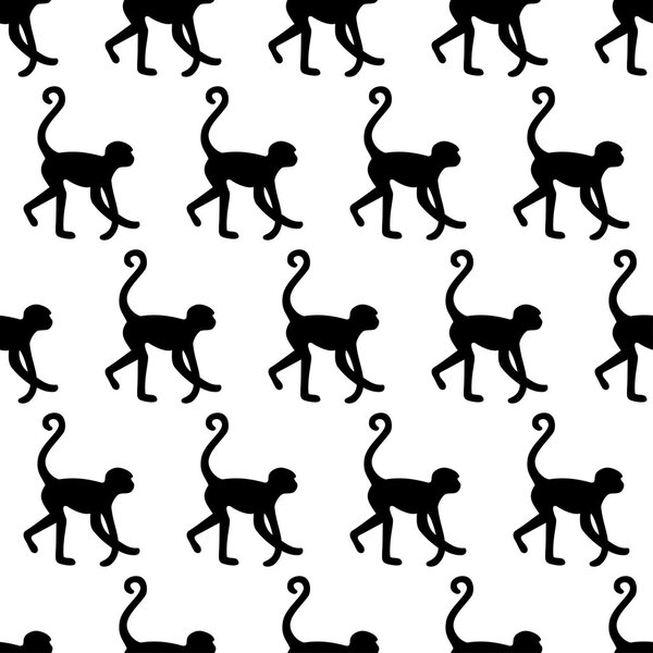 Бесшовный фон с обезьянами
.