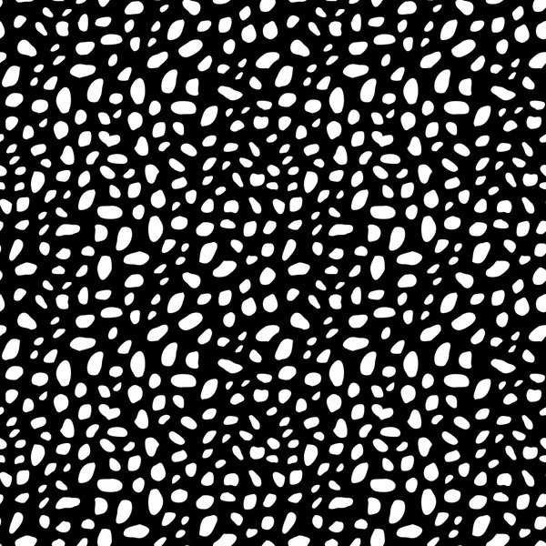 Schwarzer und weißer Tierhaut Hintergrund. Textur abstrakter Flecken. — Stockvektor