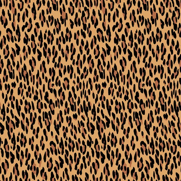 Varrat nélküli leopárd mintás. Állati bőr textúra. Valódi szőrme leopárd nyomtatott. Leopárd bőr háttér. — Stock Vector